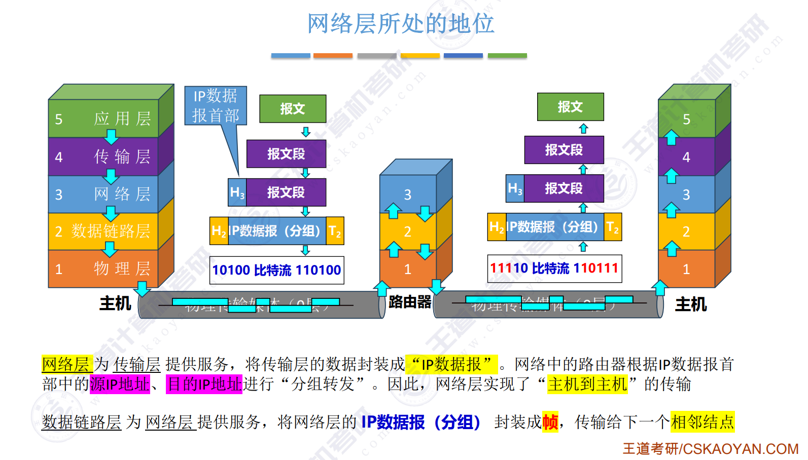 网络层所处的地位